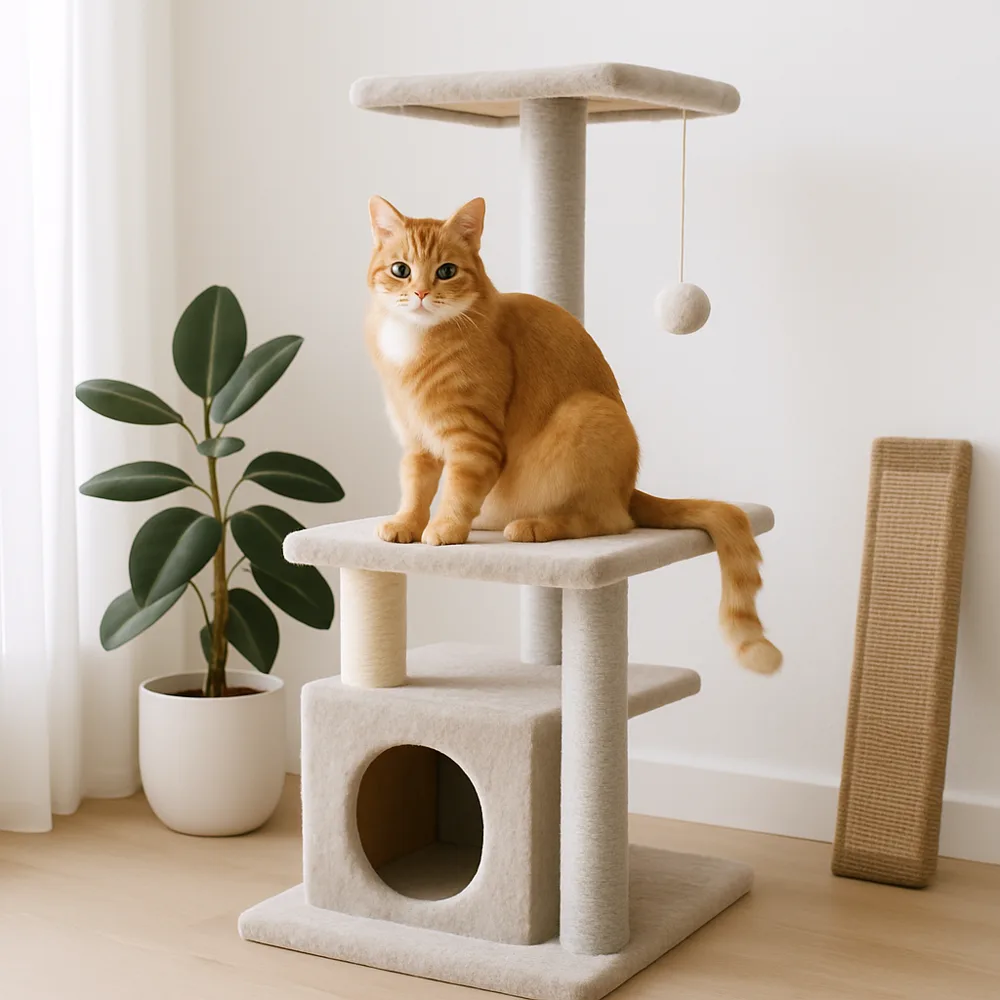 Choosing a Cat Tree for a Large Cat